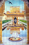 Patio of the Myrtles in the Alhambra of Grenada