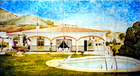 House and swimming pool