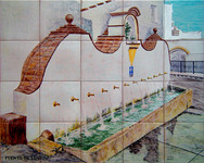 Twelve spouts fountain