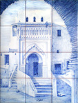 Mosque in blue