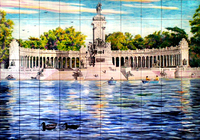 Pond El Retiro in Madrid