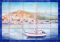 Puerto Banus and sailboat