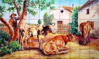 Farm with cows