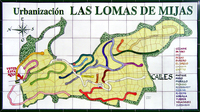 Carte Urbanisation Las Lomas de Mijas