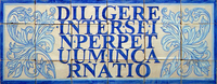 Enseigne Diligere inter se in perpetuum incarnatio