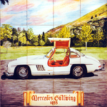 Voiture Mercedes Gullwing 1955